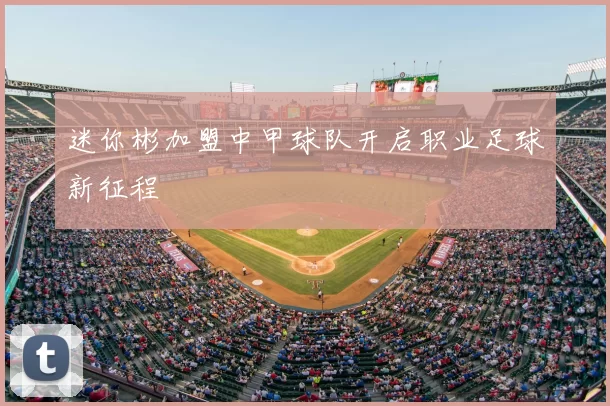 迷你彬加盟中甲球队开启职业足球新征程