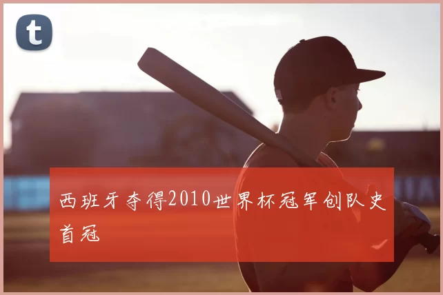 西班牙夺得2010世界杯冠军创队史首冠